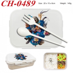 Zootopia Anime themed UV printed student lunch box 20x15x6cm 145g