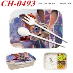 Zootopia Anime themed UV printed student lunch box 20x15x6cm 145g