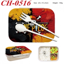 One Piece Anime themed UV printed student lunch box 20x15x6cm 145g