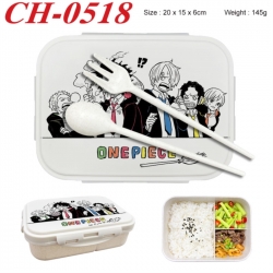 One Piece Anime themed UV printed student lunch box 20x15x6cm 145g