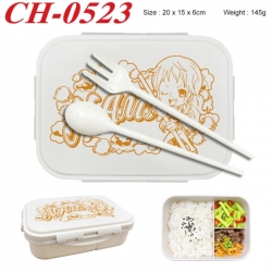 One Piece Anime themed UV printed student lunch box 20x15x6cm 145g