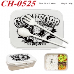 One Piece Anime themed UV printed student lunch box 20x15x6cm 145g
