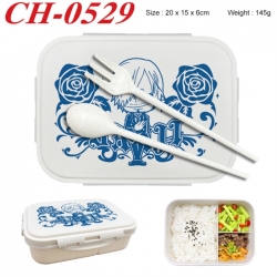 One Piece Anime themed UV printed student lunch box 20x15x6cm 145g