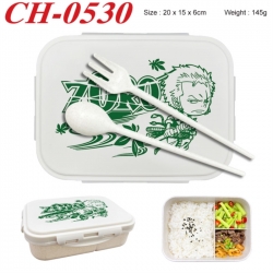 One Piece Anime themed UV printed student lunch box 20x15x6cm 145g