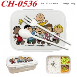 snoopy Anime themed UV printed student lunch box 20x15x6cm 145g