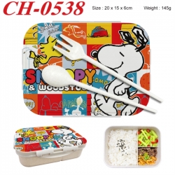 snoopy Anime themed UV printed student lunch box 20x15x6cm 145g