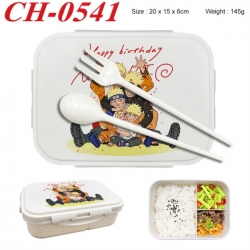 Naruto Anime themed UV printed student lunch box 20x15x6cm 145g