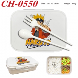 Naruto Anime themed UV printed student lunch box 20x15x6cm 145g