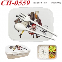 SPY&times;FAMILY Anime themed UV printed student lunch box 20x15x6cm 145g