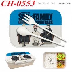 SPY&times;FAMILY Anime themed UV printed student lunch box 20x15x6cm 145g
