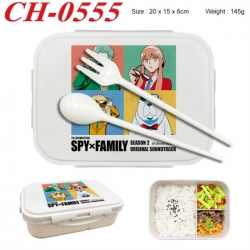 SPY&times;FAMILY Anime themed UV printed student lunch box 20x15x6cm 145g