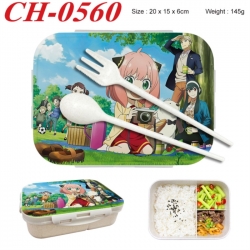 SPY&times;FAMILY Anime themed UV printed student lunch box 20x15x6cm 145g