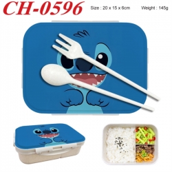 Lilo & Stitch Anime themed UV printed student lunch box 20x15x6cm 145g