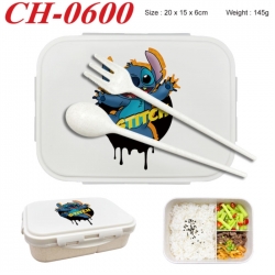 Lilo & Stitch Anime themed UV printed student lunch box 20x15x6cm 145g