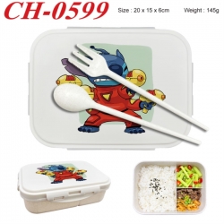 Lilo & Stitch Anime themed UV printed student lunch box 20x15x6cm 145g