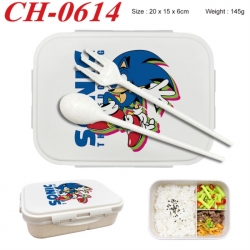 Sonic The Hedgehog Anime themed UV printed student lunch box 20x15x6cm 145g