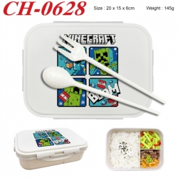 Minecraft Anime themed UV printed student lunch box 20x15x6cm 145g