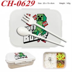 Minecraft Anime themed UV printed student lunch box 20x15x6cm 145g