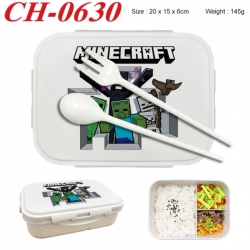 Minecraft Anime themed UV printed student lunch box 20x15x6cm 145g