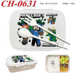 Minecraft Anime themed UV printed student lunch box 20x15x6cm 145g