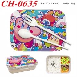 Kirby Anime themed UV printed student lunch box 20x15x6cm 145g