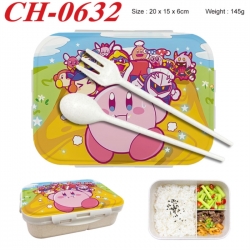 Kirby Anime themed UV printed student lunch box 20x15x6cm 145g