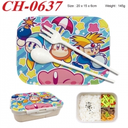 Kirby Anime themed UV printed student lunch box 20x15x6cm 145g