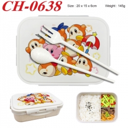 Kirby Anime themed UV printed student lunch box 20x15x6cm 145g