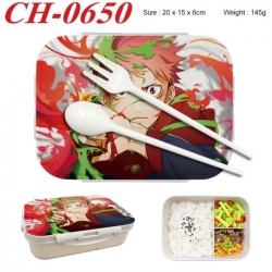 Jujutsu Kaisen Anime themed UV printed student lunch box 20x15x6cm 145g
