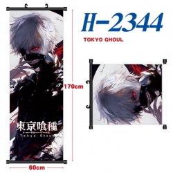Tokyo Ghoul Black plastic rod cloth hanging canvas painting Wall Scroll 60x170cm