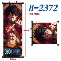 One Piece Black plastic rod cloth hanging canvas painting Wall Scroll 60x170cm
