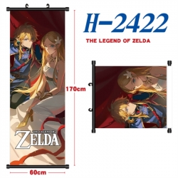 The Legend of Zelda Black plastic rod cloth hanging canvas painting Wall Scroll 60x170cm