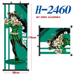 My Hero Academia Black plastic rod cloth hanging canvas painting Wall Scroll 60x170cm