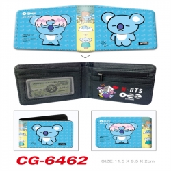 BTS 3D concave convex two fold short card wallet 11X9.5X2cm 65G