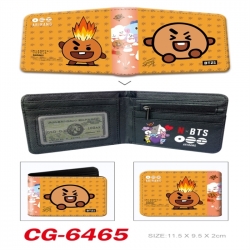 BTS 3D concave convex two fold short card wallet 11X9.5X2cm 65G