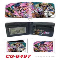 JoJos Bizarre Adventure 3D concave convex two fold short card wallet 11X9.5X2cm 65G