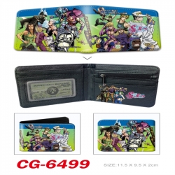 JoJos Bizarre Adventure 3D concave convex two fold short card wallet 11X9.5X2cm 65G