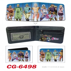 JoJos Bizarre Adventure 3D concave convex two fold short card wallet 11X9.5X2cm 65G