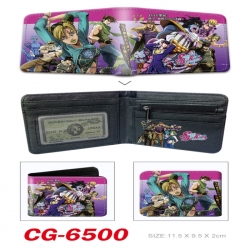 JoJos Bizarre Adventure 3D concave convex two fold short card wallet 11X9.5X2cm 65G