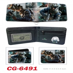 Delta Operation 3D concave convex two fold short card wallet 11X9.5X2cm 65G