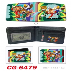 World Cup 3D concave convex two fold short card wallet 11X9.5X2cm 65G