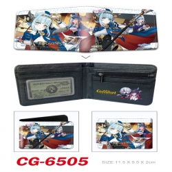 Genshin Impact 3D concave convex two fold short card wallet 11X9.5X2cm 65G