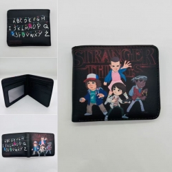 Stranger Things Full color Two fold short card case wallet 11X9.5CM  