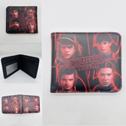 Stranger Things Full color Two fold short card case wallet 11X9.5CM  