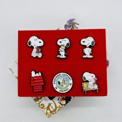 SNOOPY Anime peripheral badge brooch box