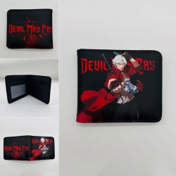 Devil May Cry Full color Two fold short card case wallet 11X9.5CM