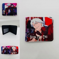 Devil May Cry Full color Two fold short card case wallet 11X9.5CM