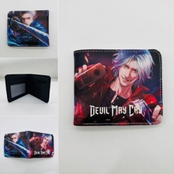 Devil May Cry Full color Two fold short card case wallet 11X9.5CM