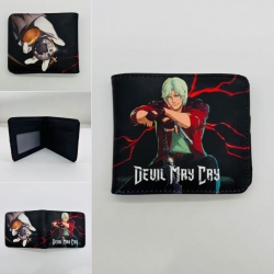 Devil May Cry Full color Two fold short card case wallet 11X9.5CM