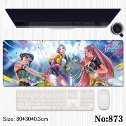 K-Pop Demon Hunters  Anime peripheral computer mouse pad office desk pad multifunctional pad 80X30X0.3cm